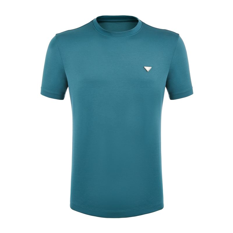 Mensen T-shirt met een eigen logo in 100% katoenen breiwerk