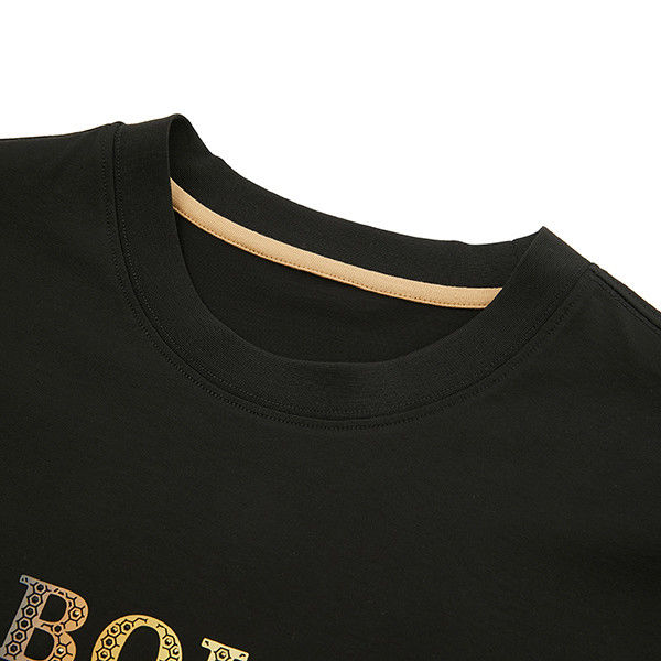 Gebreide stoffen O-Neck Vocht afzuigen Snel drogen Plus Size Mensen Drop Schouder T-shirts