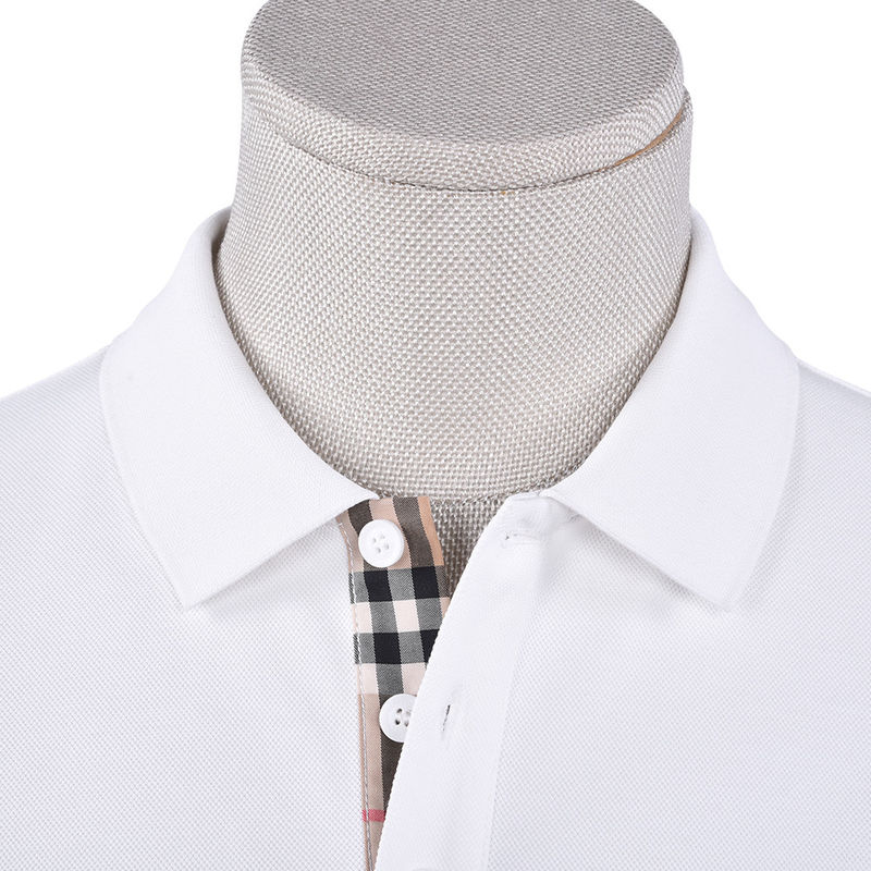Custom Design Polo Mensen korte mouw shirt met 5% spandex stof en geborduurd logo