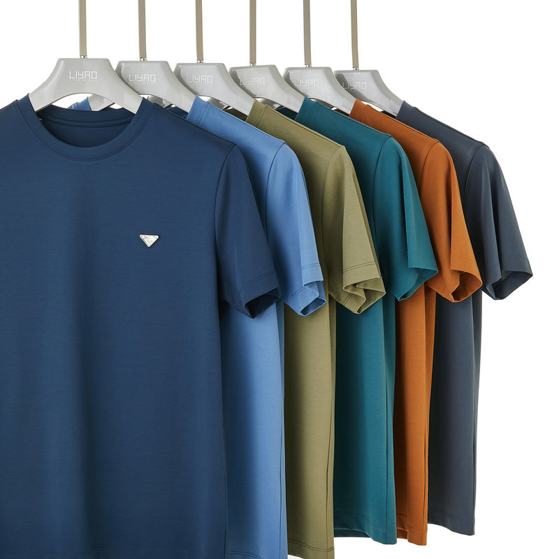 Eenvoudige O-Neck Ronde Neck T-shirts Casual Style met Custom Logo en Print