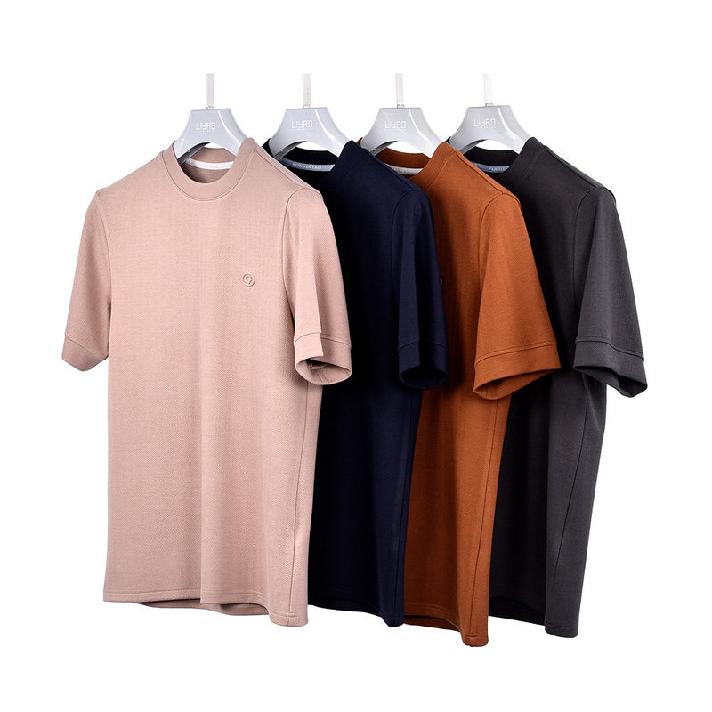 Custom Logo Label Design Blank T-shirts snel droogend ademend anti-rimpel voor mannen