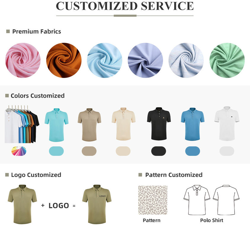 Regelmatig geschikt gestreepte polo T-shirts snel droog Odm met aangepast logo gebreide stof