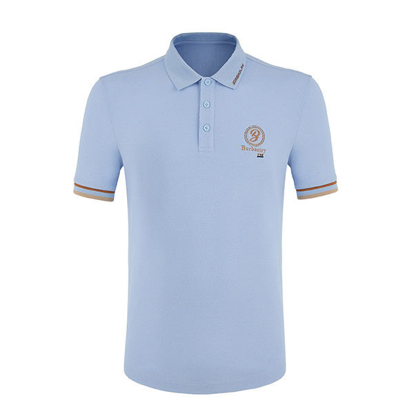Logo-patroon mannen golf polo shirt gemaakt met 100% katoen en uitstekende tailoring