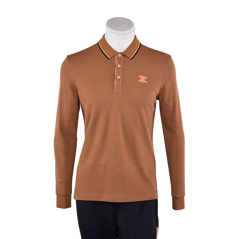 Adembenemend katoenen polo T-shirt voor mannen voorjaar herfst Casual Sublimatie Custom Design