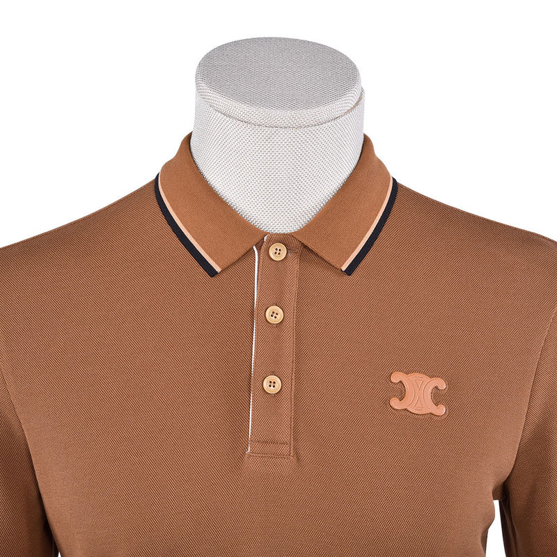 Adembenemend katoenen polo T-shirt voor mannen voorjaar herfst Casual Sublimatie Custom Design