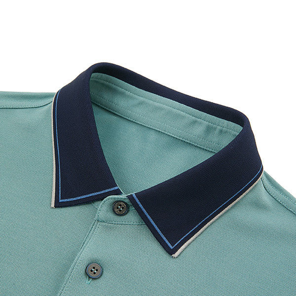 95% polyester 5% spandex polo shirt met geborduurd logo zomer ijs gevoel 3 knoppen
