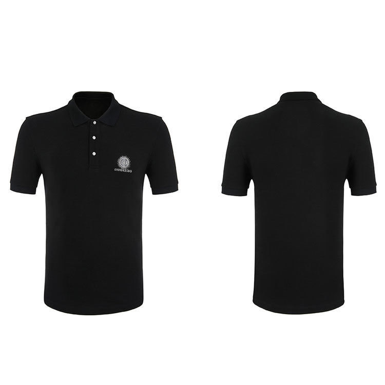 Aanpasbaar ademend sportshirt gebreide weefmethode voor mannen T-shirt Polo Gym