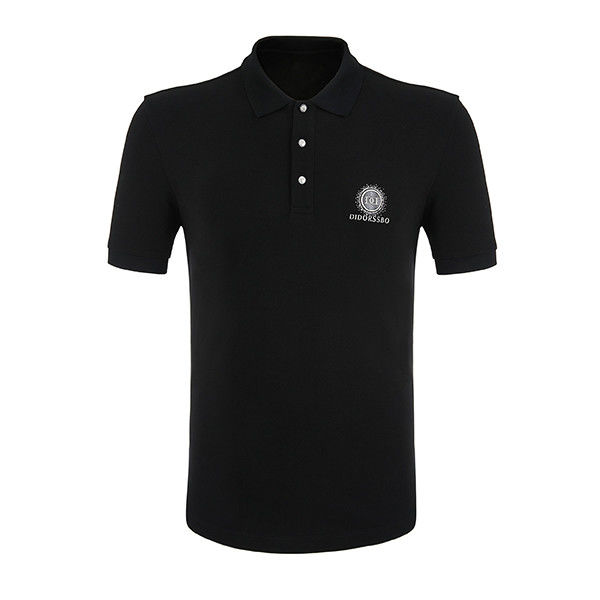 Aanpasbaar ademend sportshirt gebreide weefmethode voor mannen T-shirt Polo Gym