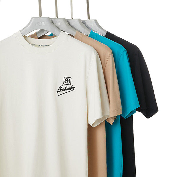 Gepaste kleur logo 100% katoenen T-shirt geborduurd Oversize Printing