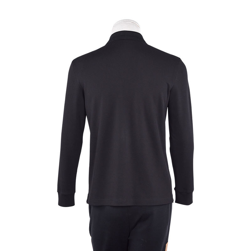 92 Polyester 8 Spandex polo shirts voor mannen lange mouw plain polo anti-rimpel