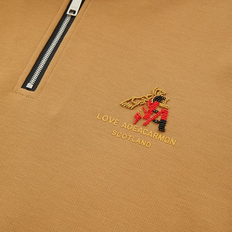 Polo T-shirts voor mannen 100% katoen volmouw Custom logo stand kraag Regelmatige lengte