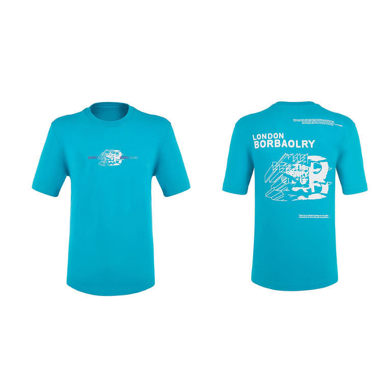 Gebreide 100 katoenen mannen gym oversized T-shirt Custom logo stijl voor de zomer en sport