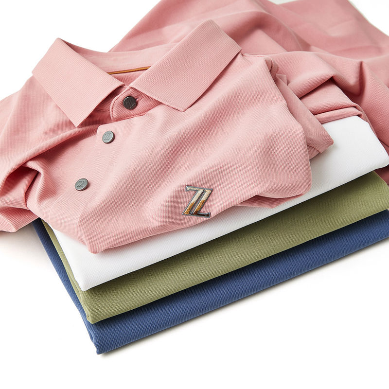 Lente zomer herfst polo T-shirt voor mannen hoge elasticiteit ultra naadloze groene afdruk