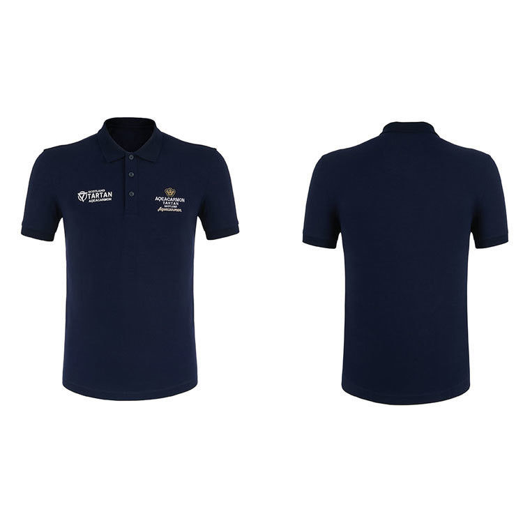 100% katoen hoog geprezen Comfortabel Custom Logo Polo Shirt Stof 95% polyester 5% spandex