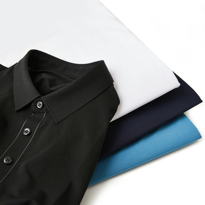 UV-bescherming naadloos Sublimated Cotton Solid Color Uniform Golf Polo Shirt Voor mannen