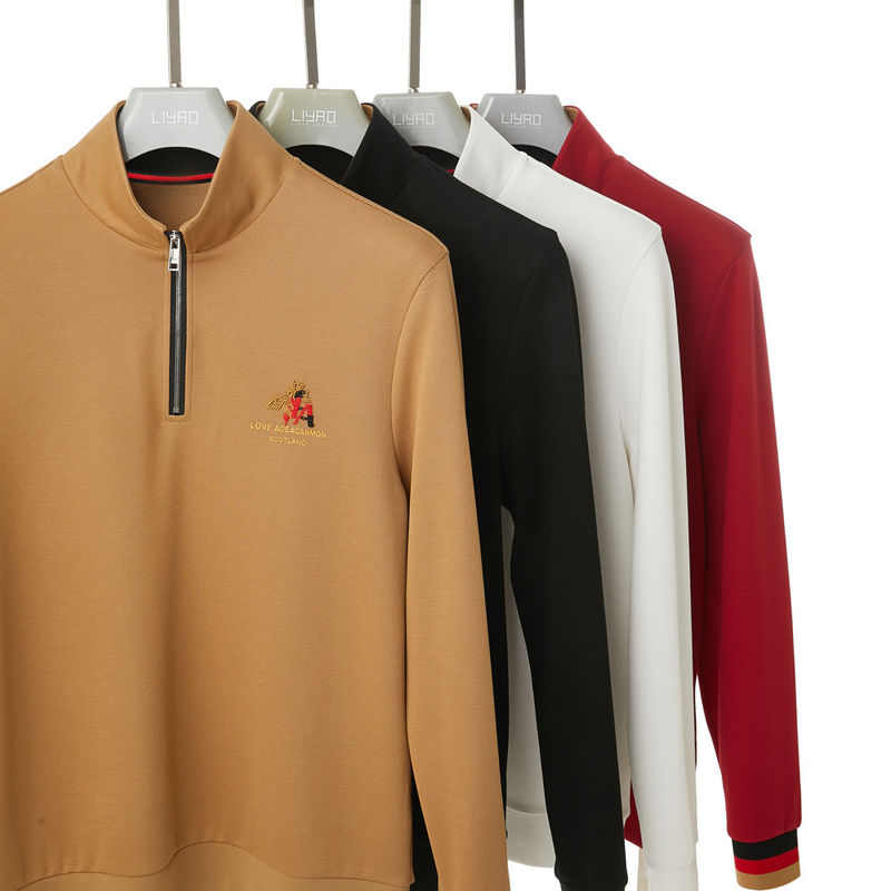 Golfshirt met korte mouwen Mensen polo shirt met volledig sublimatie print en 100% katoen