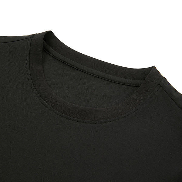Kleurenborduur Custom Logo Mensen T-Shirt in zwaargewicht stof met 100% katoen