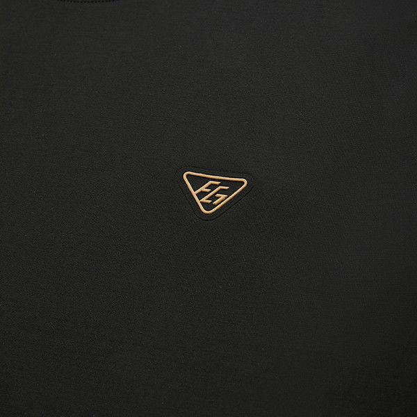 Kleurenborduur Custom Logo Mensen T-Shirt in zwaargewicht stof met 100% katoen