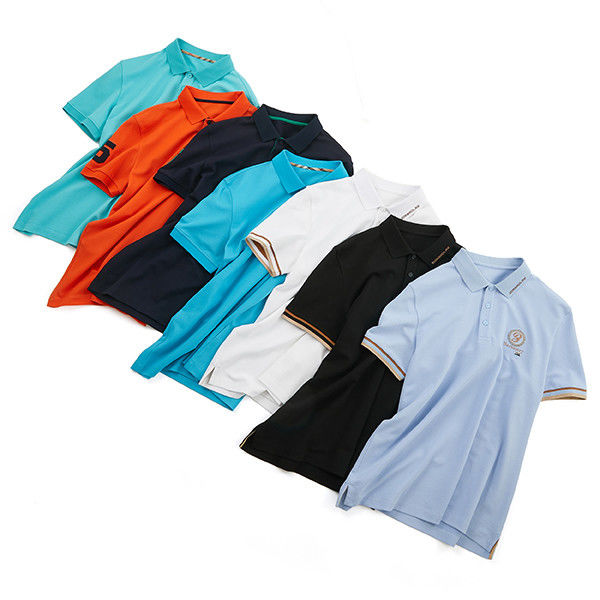 Golf katoenen polo shirt droog langarm korte mouw fit slanke polo shirts voor man geborduurd