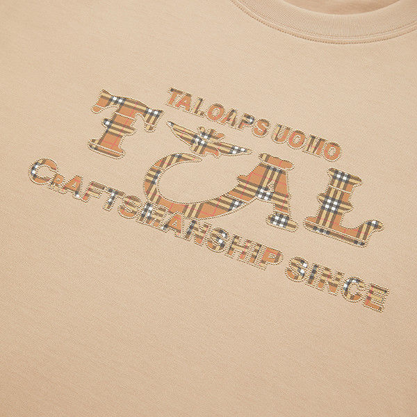 Duurzaam heren T-shirt met aangepast kleurenlogo en gebreide weefsel