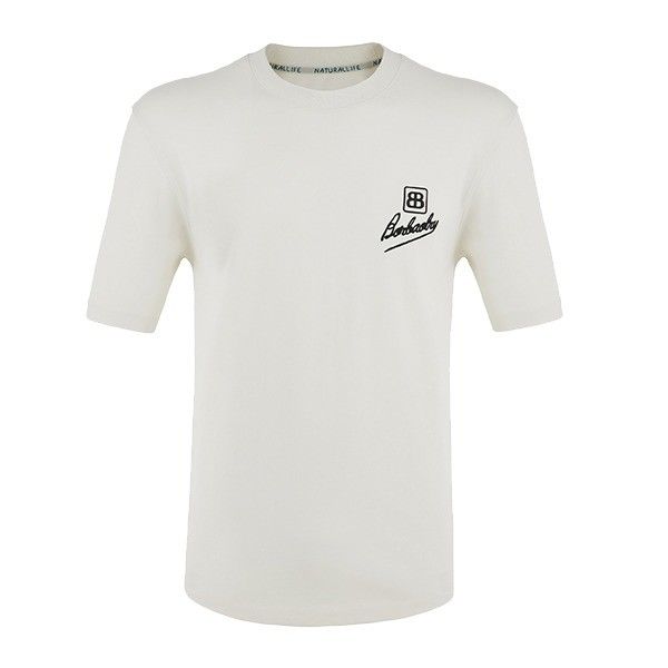Makkelijk chique 100% katoen oversized korte mouw T-shirt zonder naalddetectie