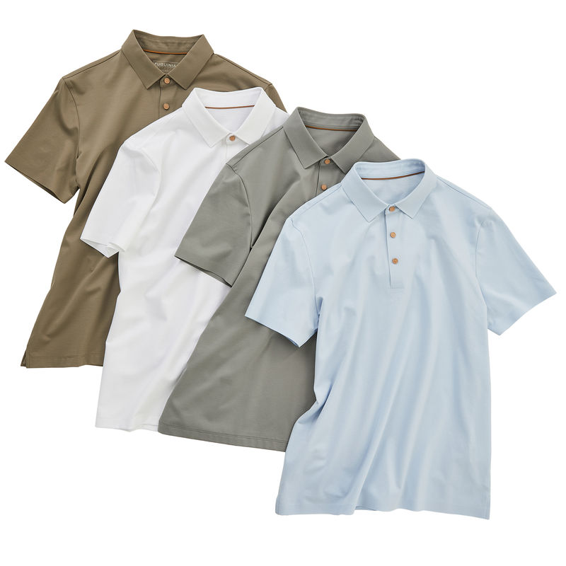 100% katoen T-shirts met een aangepast logo en een knop