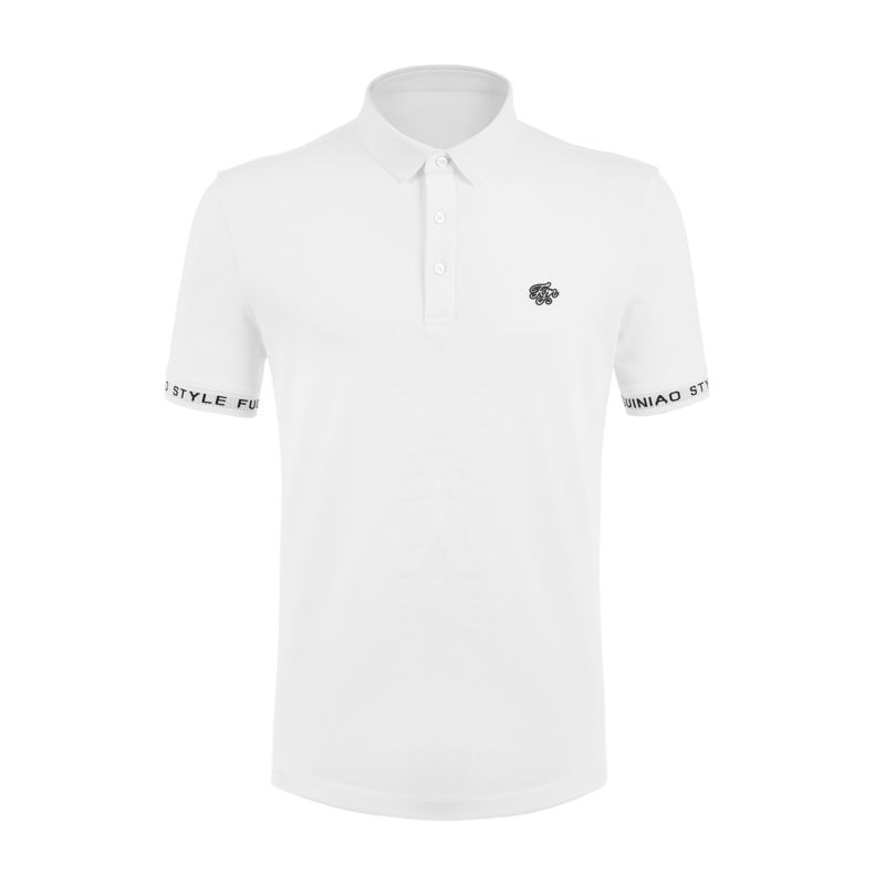 Polo shirt logo maat korte mouw zwart en wit maat kleur polo t-shirts mannen