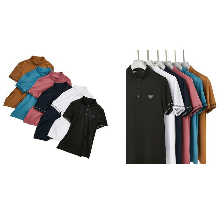Polo shirt logo maat korte mouw zwart en wit maat kleur polo t-shirts mannen