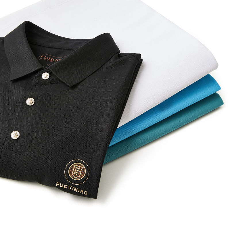 Mensen polo T-shirt met luxe ontwerp en uitstekende borduurwerk zwaargewicht regelmatig fit