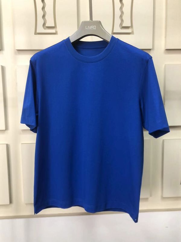 Anti-rimpel eenvoudig oversize ronde nek T-shirt 100% katoen standaard fit aangepast logo 64168Y7068