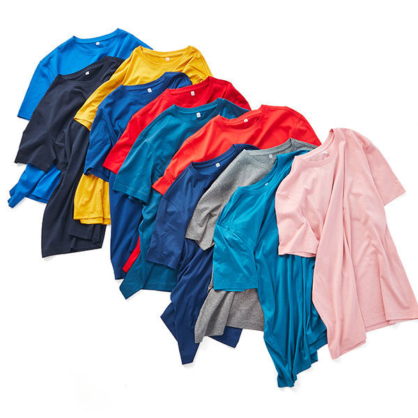 Oversize Hombre T-shirt voor dagelijks kantoor in zwart roze paars