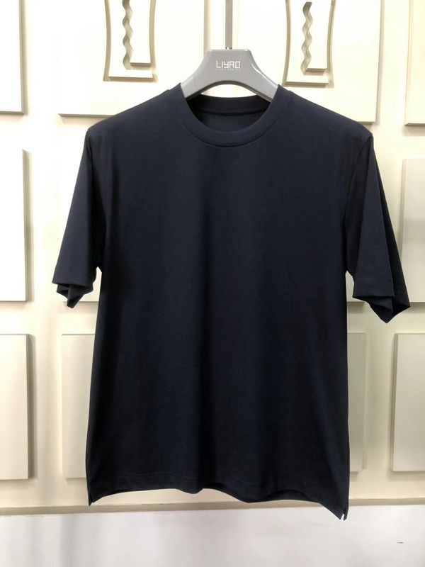 Anti-rimpel eenvoudig oversize ronde nek T-shirt 100% katoen standaard fit aangepast logo 64168Y7068