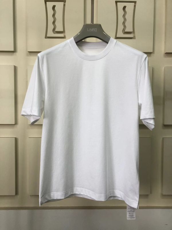 Anti-rimpel eenvoudig oversize ronde nek T-shirt 100% katoen standaard fit aangepast logo 64168Y7068