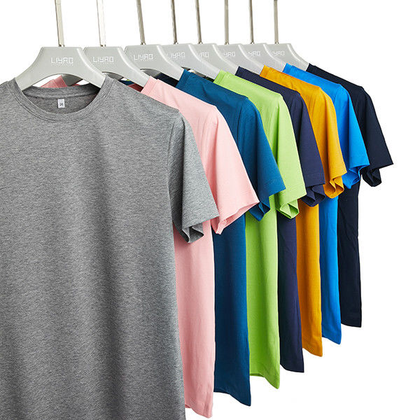 Gebreide stof sport T-shirt korte mouw 180 gram voor dagelijks kantoor dragen