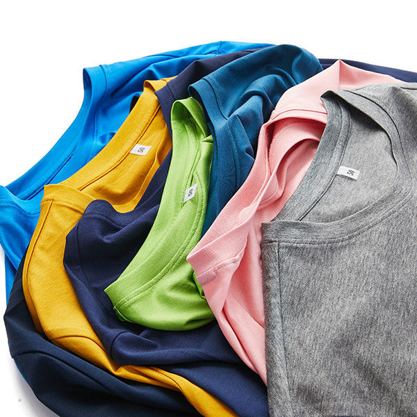 Gebreide stof sport T-shirt korte mouw 180 gram voor dagelijks kantoor dragen
