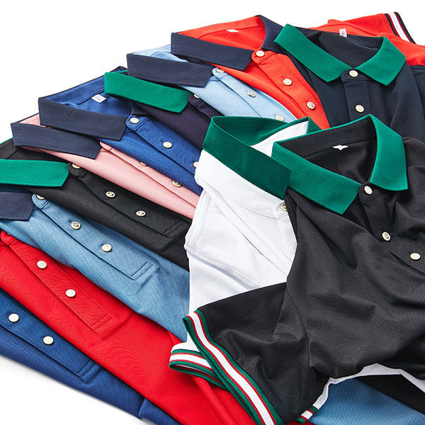 Mensen korte mouw polo shirt met aangepast logo Casual geborduurde mode polo
