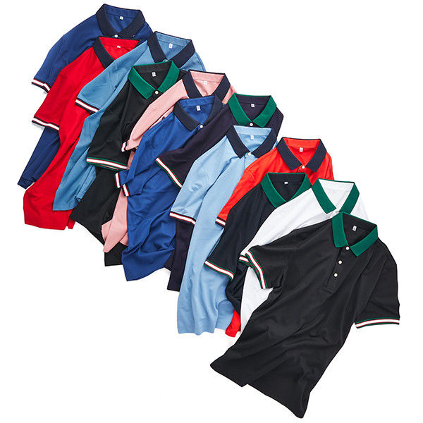 Mensen korte mouw polo shirt met aangepast logo Casual geborduurde mode polo
