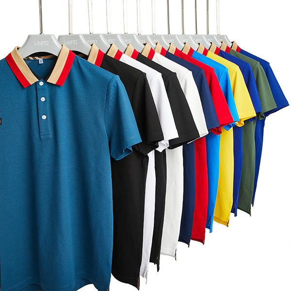 Ondersteuning 7 dagen Voorbeeld bestelling Levertyd Dagelijks Casual kantoor Draag snel droog biologisch katoen polo shirt