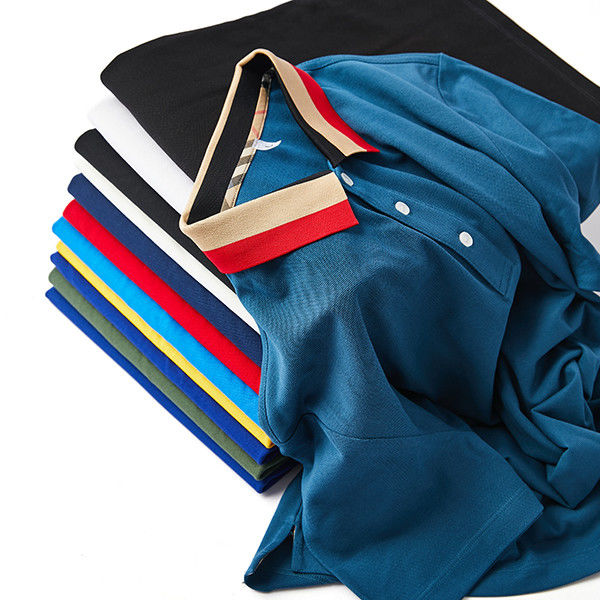 Ondersteuning 7 dagen Voorbeeld bestelling Levertyd Dagelijks Casual kantoor Draag snel droog biologisch katoen polo shirt