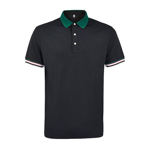 Mensen polo shirt korte mouw Pique gebreide stock OEM ODM in lente katoen man