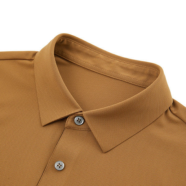 Mensen polo shirt met snel droog anti-pilling Custom logo katoenen weefsel naadloos ontwerp