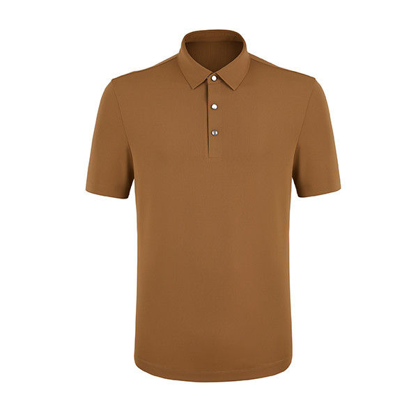 Mensen polo shirt met snel droog anti-pilling Custom logo katoenen weefsel naadloos ontwerp