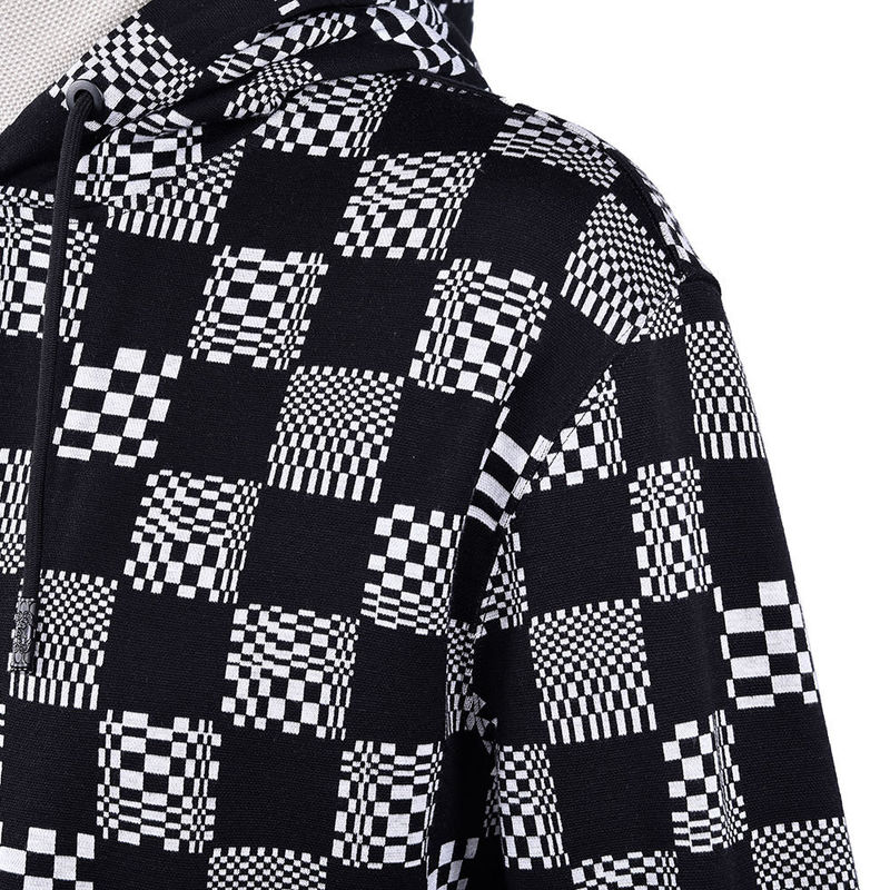 Vintage 100% katoenen hoodie set zweet wicking met aangepaste logo printing