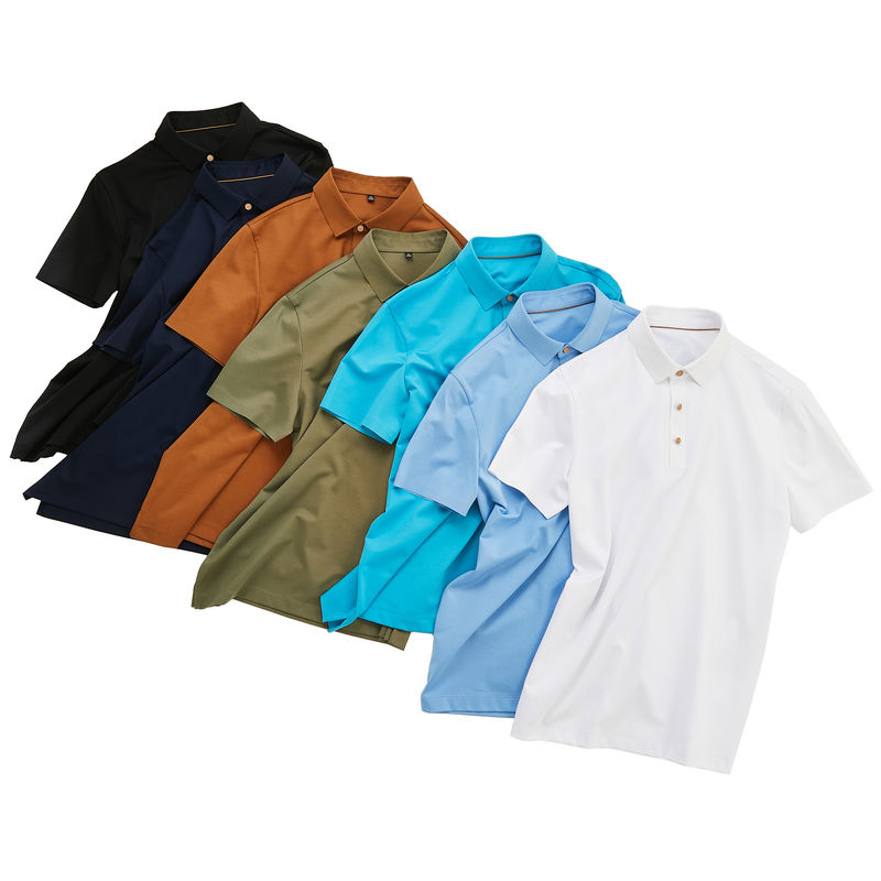 Zomer Herfst Gewoon Custom Polo Shirts Met Logo Plain Polo Mensen Kortsleeft Shirt