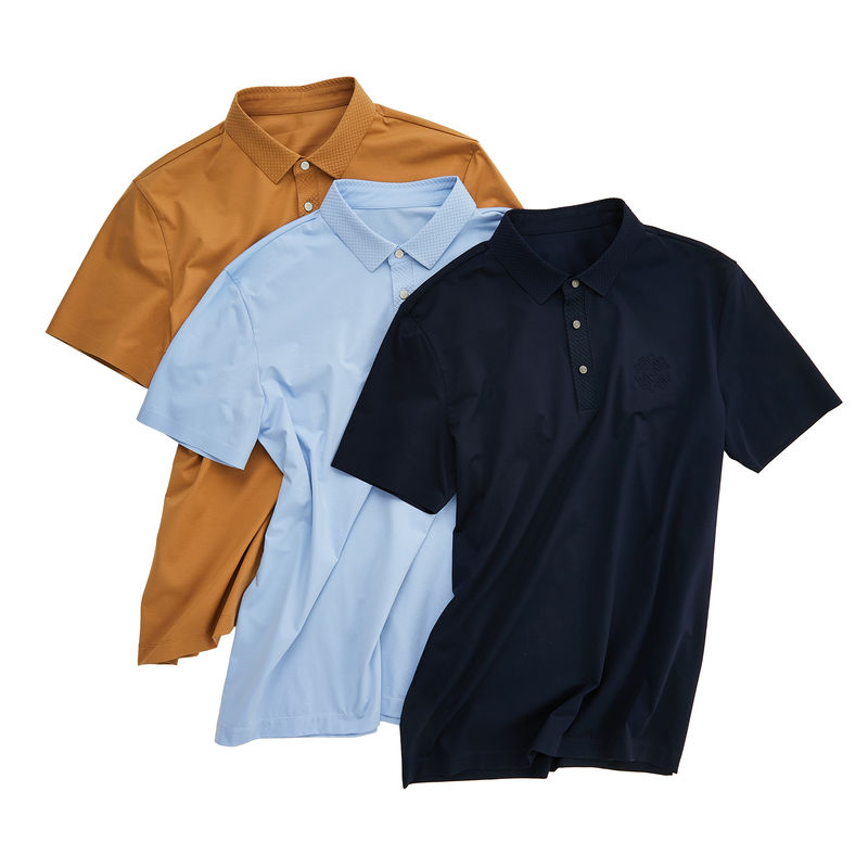 Gepersonaliseerd Kleur Logo Polo Spandex Nylon Mensen T-Shirt naadloos voor OEM ODM patronen