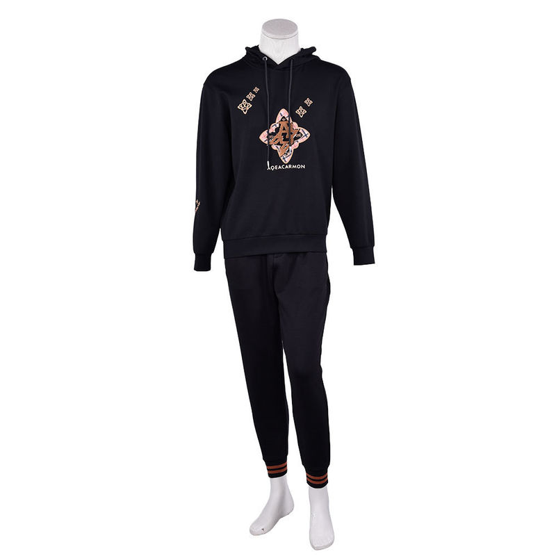Jogging Cotton Mensen Hoodie Zweet Wicking Custom Pattern Logo 450Gsm Voor Sport