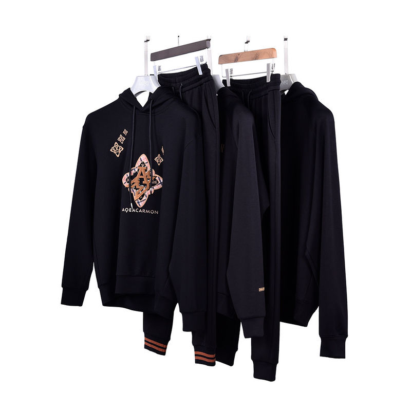 Jogging Cotton Mensen Hoodie Zweet Wicking Custom Pattern Logo 450Gsm Voor Sport