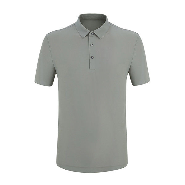 Gepersonaliseerde mannen Polo naadloos compressie T-shirt katoen 170-210 gram Gepersonaliseerde kleuren