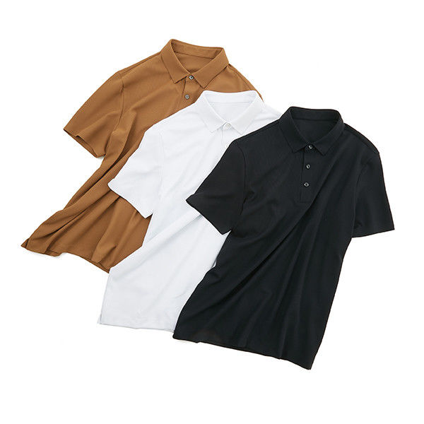 Gebreide stof anti-rimpel polo shirt voor mannen met een aangepaste kleur en oversized ontwerp