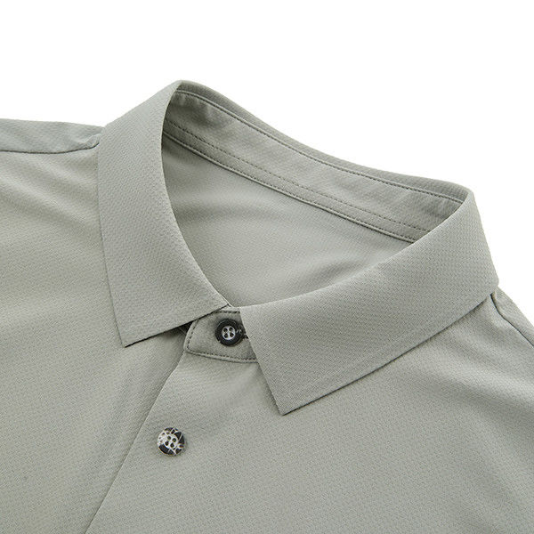 Custom kleur logo mannen plus size polo T-shirt met snel droog en ademend gaas ontwerp